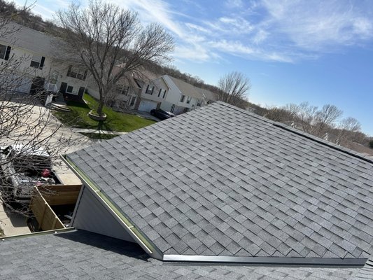 Roofing - This was a shingle replacement job after a hail storm. Roofing - This was a shingle replacement job after a hail storm.