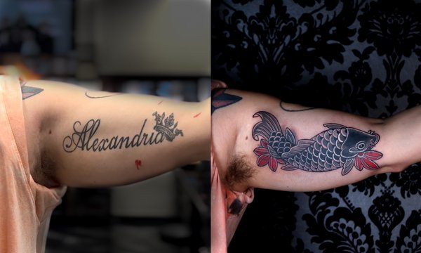 Coverups - A great cover-up is part artistry, part problem-solving. We specialize in transforming old, faded, or unwanted tattoos into fresh work you'll be proud to wear — often in bold black and grey designs that fully reimagine what was there before. The goal isn't just to hide the old piece, but to replace it with something better.
Cover-ups take experience and careful planning. Jacob and Alejandro Dzul assess the existing tattoo, then design a new piece around its placement, size, and saturation so the result reads as intentional, clean, and completely its own. Many of these started as work our clients were ready to leave behind.
If you have a tattoo you'd like to transform, browse the gallery below and reach out for a consultation — we'll walk you through what's possible. Coverups - A great cover-up is part artistry, part problem-solving. We specialize in transforming old, faded, or unwanted tattoos into fresh work you'll be proud to wear — often in bold black and grey designs that fully reimagine what was there before. The goal isn't just to hide the old piece, but to replace it with something better.
Cover-ups take experience and careful planning. Jacob and Alejandro Dzul assess the existing tattoo, then design a new piece around its placement, size, and saturation so the result reads as intentional, clean, and completely its own. Many of these started as work our clients were ready to leave behind.
If you have a tattoo you'd like to transform, browse the gallery below and reach out for a consultation — we'll walk you through what's possible.