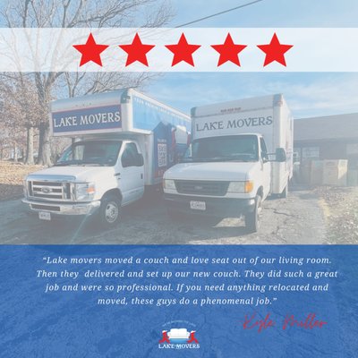 Last-Minute Moving Hustle? We've Got You Covered! - When the unexpected twists and turns of life have you moving in a hurry, don't stress – "Call in the A-Team, the best at the lake" at least that's what we have been called by our community. 🌊 Our commitment to excellence means we're ready to roll at a moment's notice, ensuring your last-minute project keeps moving seamlessly.
📞 At Lake Movers, we don't just promise responsiveness – we deliver it! Our phones are always manned by professionals, ready to answer your call and discuss your moving needs. No more being sent to voicemail and never hearing back, just us ready to assist you.
Don't let the clock dictate the success of your project. When deadlines loom and you need a moving partner you can trust, call Lake Movers! Last-Minute Moving Hustle? We've Got You Covered! - When the unexpected twists and turns of life have you moving in a hurry, don't stress – "Call in the A-Team, the best at the lake" at least that's what we have been called by our community. 🌊 Our commitment to excellence means we're ready to roll at a moment's notice, ensuring your last-minute project keeps moving seamlessly.
📞 At Lake Movers, we don't just promise responsiveness – we deliver it! Our phones are always manned by professionals, ready to answer your call and discuss your moving needs. No more being sent to voicemail and never hearing back, just us ready to assist you.
Don't let the clock dictate the success of your project. When deadlines loom and you need a moving partner you can trust, call Lake Movers!