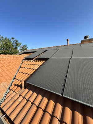 Solar panel cleaning - These solar panels were losing about 15 percent of their energy production due to the dirt and film. Solar panel cleaning - These solar panels were losing about 15 percent of their energy production due to the dirt and film.