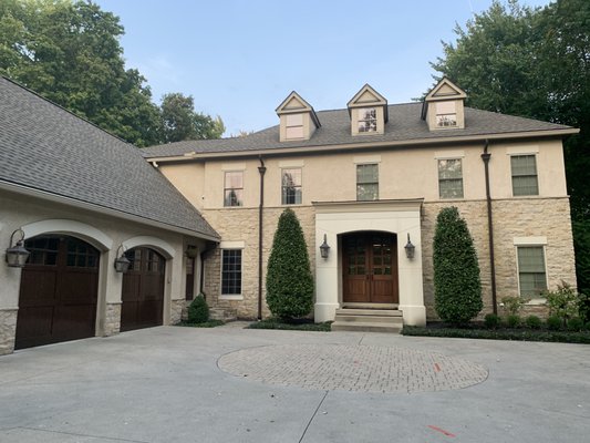 K-Guard Gutter installation in Powell, Ohio - This K-Guard gutter installation was done in Powell, Ohio.  Our client was fed up with having to pay to clean out his gutters multiple times per year, living in a heavily wooded area.  With Kguard's lifetime clog free warranty they will never have to worry about cleaning out their gutters again!