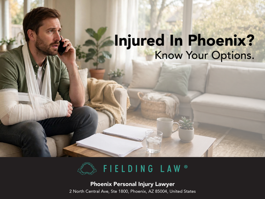Phoenix Personal Injury Lawyer - If you have been injured in Phoenix, you may be dealing with medical treatment, insurance companies, and uncertainty about what comes next. Fielding Law provides personalized representation for individuals injured in car accidents, motorcycle accidents, truck accidents, pedestrian and bicycle accidents, and other personal injury cases.