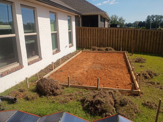 Carport & Gazebo Project - This deserving family requested a slab for their gazebo and a slab for a new carport! Mr. White concrete is currently working on their project and will update the pictures once the job is complete. Go ahead and reach out for your FREE ESTIMATE!