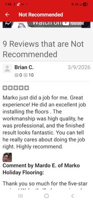 5 star reviews - We highly recommend our installation services and wholesale flooring products, which have consistently received five-star reviews.