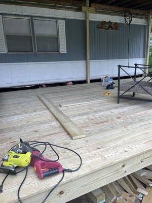 Little deck building - Simple deck on a camp