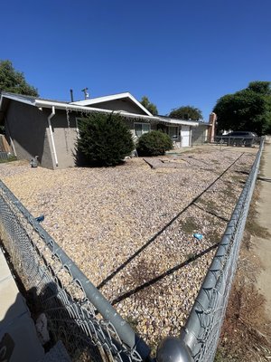 Front N Back Yard Transformation. - Transforming this recent project was truly a remarkable journey! We took a barren front yard, covered in rocks, and turned it into a lush expanse of artificial turf. The side of the house was nothing but dirt - we crafted a stunning mix of cement and turf for a seamless and green transformation. And in the backyard, we replaced the dirt with a beautiful expanse of artificial turf, creating a vibrant oasis. It's incredible what a difference the right touch can make.