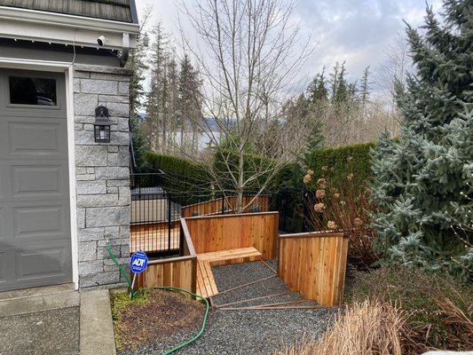 Sammamish Project - New Fence, Stairs, Landscape, Plant Shelving & Deck - This project had many facets of the different services that we provide:
- Fencing
- Decking
- Stairs
- Construction
- Landscaping
Working with this customer was a blast. To here and see their excitement as the project progressed! Sammamish Project - New Fence, Stairs, Landscape, Plant Shelving & Deck - This project had many facets of the different services that we provide:
- Fencing
- Decking
- Stairs
- Construction
- Landscaping
Working with this customer was a blast. To here and see their excitement as the project progressed!