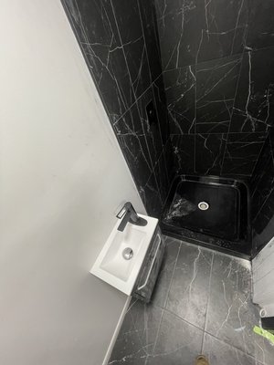 Bathroom Remodel - 1/2 bath to 3/4 bath remodel