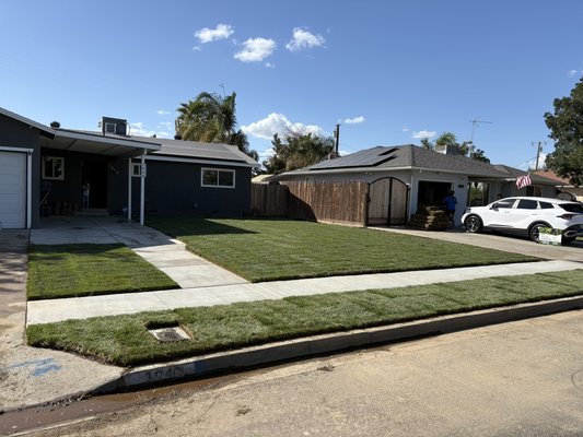 Sod install and concrete work - Customer bought the new home and was worried they had the worst lawn in the neighborhood. They hire us to transform and give it the best curb appeal! New concrete work, gopher wire, stump removal and sod install! From 0 to hero with this lawn! Sod install and concrete work - Customer bought the new home and was worried they had the worst lawn in the neighborhood. They hire us to transform and give it the best curb appeal! New concrete work, gopher wire, stump removal and sod install! From 0 to hero with this lawn!