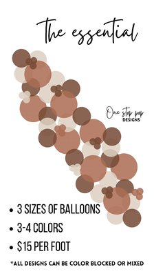 Basic offerings offered by One Stop Pop Designs - Please out for any additional information! Basic offerings offered by One Stop Pop Designs - Please out for any additional information!