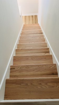 East Austin - This was a carpet replacement with real wood steps East Austin - This was a carpet replacement with real wood steps