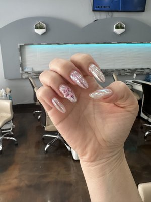 beautiful nails design with chrome gel color - beautiful nails art with chrome