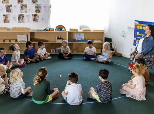 Our Primary (Preschool/TK) Program - Children ages 3 ½ to 5 follows a logical sequence of materials and activities that allow children to learn at their own pace. The teacher's role is to provide the children with a prepared environment that reflects the topics of study and build up the activities that they master so that children can be continuously challenged while supporting their self-esteem, self-confidence, and long-lasting love for learning. Our Primary (Preschool/TK) Program - Children ages 3 ½ to 5 follows a logical sequence of materials and activities that allow children to learn at their own pace. The teacher's role is to provide the children with a prepared environment that reflects the topics of study and build up the activities that they master so that children can be continuously challenged while supporting their self-esteem, self-confidence, and long-lasting love for learning.