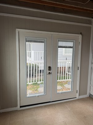 Shed assembly and double door install - *Installation of Double Doors and Shed Assembly**
The project involves two main tasks: installing double doors and assembling a shed. 
1. **Installation of Double Doors**: This process includes measuring and preparing the door frame, selecting appropriate hinges and locks, and securely mounting the doors to ensure smooth operation. Adjustments may be made for proper alignment and functionality.
2. **Shed Assembly**: The assembly involves following detailed instructions to construct the shed frame, attach wall panels, and install the roof. Essential tasks include securing the structure, ensuring stability, and adding any necessary features, such as windows or shelves.
Both tasks require basic carpentry skills and tools to complete effectively and safely.