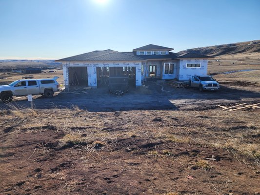 Custom Build, Great Falls Montana. - I pulled together 2 of my crews to get this roof completed in Great Falls. 76sq This roof is about 3x the size of your average roof. The builder Custom Build, Great Falls Montana. - I pulled together 2 of my crews to get this roof completed in Great Falls. 76sq This roof is about 3x the size of your average roof. The builder