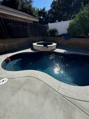 Latham Bermuda 12x26 and Royal Spa - We recently installed a stunning Bermuda Latham Fiberglass Pool paired with a Royal Spillover Spa in Alpine for a family who hardly used their backyard. They told us it felt like wasted space — dry, unused, and uninspiring.

Now? It’s their favorite place to be.

With the sleek Bermuda design and the relaxing spillover spa, their backyard has become a true retreat. Whether it’s morning coffee by the water or hosting family get-togethers, they’re finally making the most of their outdoor space — and they absolutely love it.

This is why we do what we do — turning forgotten spaces into beautiful, livable outdoor escapes. Let us help you fall in love with your backyard, too.