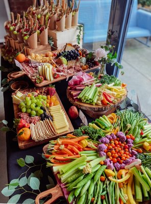 Grazing Tables - Throw an unforgettable party with a show-stopping and drool-worthy grazing table that is sure to elevate the entertaining experience for your guests without having to lift a finger. We specialize in taking the stress and hassle out of planning a get-together and making it a simple and seamless process so you can focus on having fun! Whether you are hosting a brunch, corporate event, shower, wedding or a gathering for no reason at all, we’ve got you covered! Grazing Tables - Throw an unforgettable party with a show-stopping and drool-worthy grazing table that is sure to elevate the entertaining experience for your guests without having to lift a finger. We specialize in taking the stress and hassle out of planning a get-together and making it a simple and seamless process so you can focus on having fun! Whether you are hosting a brunch, corporate event, shower, wedding or a gathering for no reason at all, we’ve got you covered!