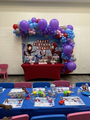 Party Celebrations at Little Oceanauts - We have 4 party package you can choose from in our party package catalog. These are our decorations that we've done for past parties. We help set up your dessert table. Garlands are made in house (included in Ultimate and Elite package), or as an add on for Classic & Deluxe packages.
We'll have dessert stands to set up your desserts to match your party theme aesthetic. Party Celebrations at Little Oceanauts - We have 4 party package you can choose from in our party package catalog. These are our decorations that we've done for past parties. We help set up your dessert table. Garlands are made in house (included in Ultimate and Elite package), or as an add on for Classic & Deluxe packages.
We'll have dessert stands to set up your desserts to match your party theme aesthetic.