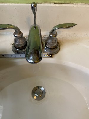 Leaking sink - Call for a leaking sink found to need new S trap and a new faucet and pop up one of the flex hoses was leaking so I replaced both Leaking sink - Call for a leaking sink found to need new S trap and a new faucet and pop up one of the flex hoses was leaking so I replaced both