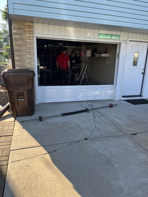 Garage door replacement -2021 - This single car garage door was replaced for a customer who needed it ASAP! We told him it was no biggie we can install the same day. We replaced the door and everything came out perfect. Great customer with a great brand new door. Garage door replacement -2021 - This single car garage door was replaced for a customer who needed it ASAP! We told him it was no biggie we can install the same day. We replaced the door and everything came out perfect. Great customer with a great brand new door.