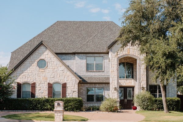 Beautiful Two Story Home Roof Replacement - It can be hard to see roof damage on a high steep roof like this one, but our Project Managers are trained to inspect all sorts of roofs! This beautiful home was due for a fresh roof and we were happy to take care of it for them.