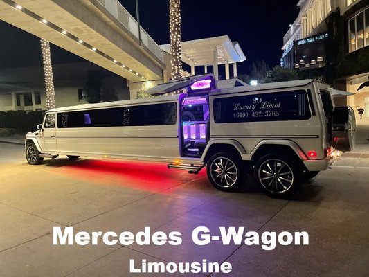 Mercedes G-Wagon Limo - Mercedes G-Wagon Limousine seating up to 16 passengers