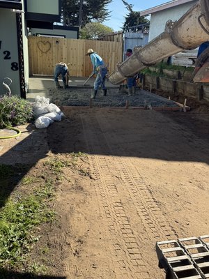 Concrete slab Los osos ca - Concrete slab for parking area in Los Osos ca
