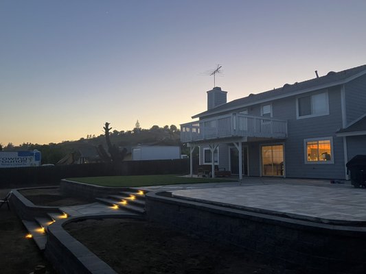 Backyard remodel - Entire backyard remodel to improve functionality and different elevations in grade. Backyard remodel - Entire backyard remodel to improve functionality and different elevations in grade.