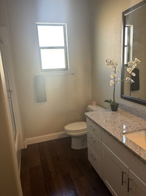 Bathroom Cleaning - Deep cleaning services was requested for this beautiful home.
