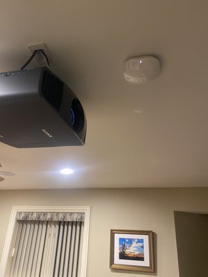 Home media install - This room was a full 4k hd setup with a second zone of audio