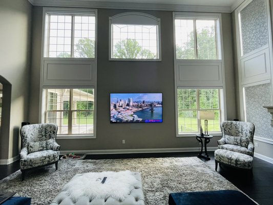85” TV upgrade - This was a TV upgrade to a Samsung 85” Frame QLED. 85” TV upgrade - This was a TV upgrade to a Samsung 85” Frame QLED.