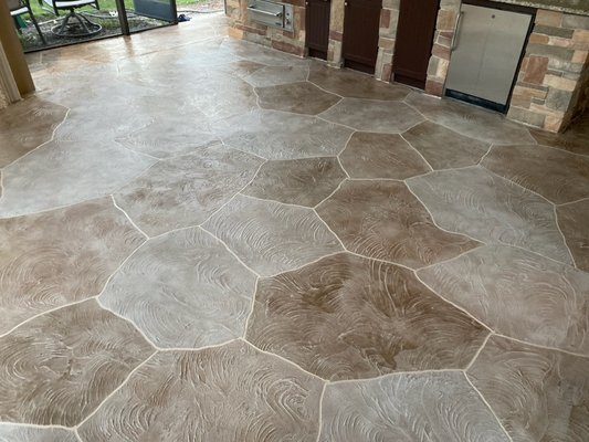 Flag Stone installation - Flagstone is a timeless and versatile material that adds rustic charm and natural beauty to any outdoor space. At KJZ Floor Solutions, we specialize in the installation of flagstone flooring, transforming ordinary outdoor areas into stunning landscapes that evoke a sense of warmth and tranquility.

Flagstone is a type of sedimentary rock that is typically flat and easy to work with, making it ideal for creating pathways, patios, and other outdoor surfaces. Its irregular shape and natural variations in color and texture lend themselves to creating unique and visually appealing designs that complement any architectural style.

Our team of skilled craftsmen begins the installation process by carefully laying each piece of flagstone, taking care to create a cohesive pattern that enhances the overall aesthetic of the space. We pay close attention to detail, ensuring that each stone is properly aligned and securely set in place to withstand the test of time.

Once the flagstone is in place, we grout the joints to provide stability and prevent shifting over time. This step also helps to create a smooth and even surface that is safe and comfortable to walk on.

The result is a stunning flagstone floor that enhances the beauty and functionality of any outdoor space. Whether you're looking to create a charming patio for outdoor entertaining or a serene pathway through a garden oasis, flagstone flooring offers unmatched versatility, durability, and natural beauty.
