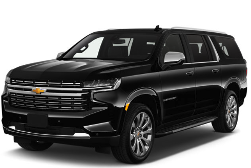 Chevy Suburban - One of the many spacious vehicles we offer. Max capacity 6-7 Persons.