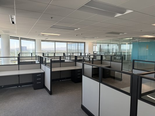 Office Cleanout After Company Relocation - When a company moved floors and no longer needed their office setup, we removed 42 cubicles, 2 desks, and 4 tables. The space was cleared quickly and efficiently, helping make the transition smooth and preparing the area for future use.