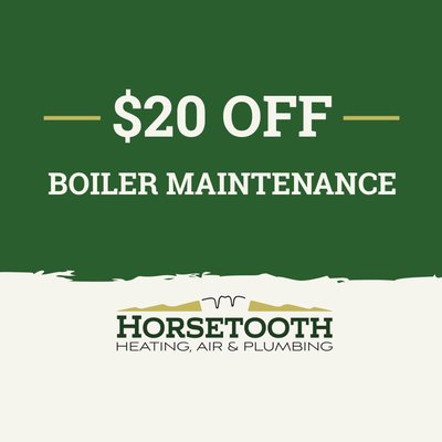 $20 Off Boiler Maintenance - An annual maintenance visit from a professional is crucial for your boiler’s health. It ensures your boiler will live up to its projected lifespan. Additionally, it means fewer repairs and lower utility costs.