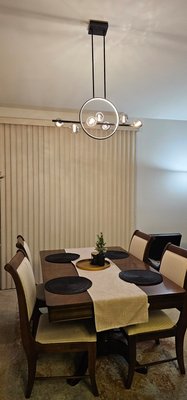 Fixture replacement - client requested to replace fan because they did not use, and wanted something with a modern design Fixture replacement - client requested to replace fan because they did not use, and wanted something with a modern design