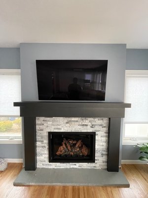 Fireplace makover - update your existing wood fireplace to gas and makeover the the mantel surround and hearth for a easy new beautiful new fireplace Fireplace makover - update your existing wood fireplace to gas and makeover the the mantel surround and hearth for a easy new beautiful new fireplace