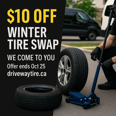 Ottawa Winter Tire Swap 2025 - This seasonal project highlights our mobile tire swap service for Ottawa and Gatineau drivers preparing for winter.
Instead of waiting in long shop lines, customers booked online and had their tires changed right in their driveway, office lot, or parking space.
Each service included:
Professional on-rim tire swap with torque to manufacturer specifications
TPMS check and inflation adjustment
Quick cleanup and final inspection before departure
Our mobile setup allowed us to complete each appointment in about 20–30 minutes, saving customers time and hassle. We pride ourselves on being fast, reliable, and fully mobile — bringing the tire shop to our clients.
📍 Service Area: Ottawa, Orleans, Kanata, Barrhaven, Gatineau
💳 Payment: e-Transfer or cash after service
🌐 Book online: drivewaytire.ca Ottawa Winter Tire Swap 2025 - This seasonal project highlights our mobile tire swap service for Ottawa and Gatineau drivers preparing for winter.
Instead of waiting in long shop lines, customers booked online and had their tires changed right in their driveway, office lot, or parking space.
Each service included:
Professional on-rim tire swap with torque to manufacturer specifications
TPMS check and inflation adjustment
Quick cleanup and final inspection before departure
Our mobile setup allowed us to complete each appointment in about 20–30 minutes, saving customers time and hassle. We pride ourselves on being fast, reliable, and fully mobile — bringing the tire shop to our clients.
📍 Service Area: Ottawa, Orleans, Kanata, Barrhaven, Gatineau
💳 Payment: e-Transfer or cash after service
🌐 Book online: drivewaytire.ca