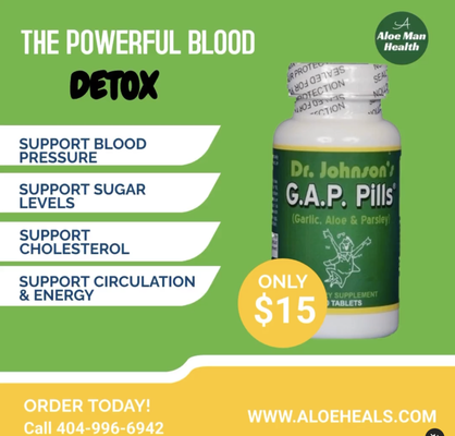30 Day Diabetes Challenge - Our G.A.P. Pills were formulated by Dr. J.L. Johnson, one of the worlds leading nutritional doctors and herbal formulators.
Like all the products that Dr. Johnson formulates,
G.A.P. Pills were designed to work.
We all know or should know that abundant contaminants in the bloodstream can lead to many symptoms.
Our G.A.P. Pills support the blood and helps to improve the health of your circulatory system. 30 Day Diabetes Challenge - Our G.A.P. Pills were formulated by Dr. J.L. Johnson, one of the worlds leading nutritional doctors and herbal formulators.
Like all the products that Dr. Johnson formulates,
G.A.P. Pills were designed to work.
We all know or should know that abundant contaminants in the bloodstream can lead to many symptoms.
Our G.A.P. Pills support the blood and helps to improve the health of your circulatory system.