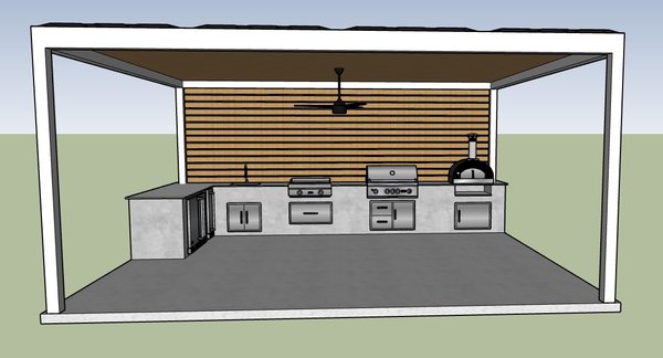 Poolside Cabana - We started with a picture of a pool cabana concept and ended up with this. Beautiful composite deck with a custom cut steel patio cover with a standing seam metal roof and stained tongue and groove ceiling with custom app controlled lighting and even gas heaters for cold winter days. The outdoor kitchen has just about anything you could want. I think our team knocked it out of teh park with this one. The homeowner was floored too. Poolside Cabana - We started with a picture of a pool cabana concept and ended up with this. Beautiful composite deck with a custom cut steel patio cover with a standing seam metal roof and stained tongue and groove ceiling with custom app controlled lighting and even gas heaters for cold winter days. The outdoor kitchen has just about anything you could want. I think our team knocked it out of teh park with this one. The homeowner was floored too.