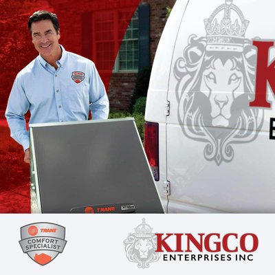 Your Local Trane Dealer - KINGCO Enterprises Inc is your local Trane dealer. Call us today to learn more about our products and services Your Local Trane Dealer - KINGCO Enterprises Inc is your local Trane dealer. Call us today to learn more about our products and services