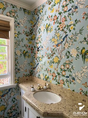 Wallpaper Installation In The Bathroom - Beautiful Wallpaper