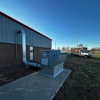 HVAC System Installation (Commercial/Shop) - Installed HVAC system for a shop building, including outdoor units and ventilation setup for reliable heating and cooling. HVAC System Installation (Commercial/Shop) - Installed HVAC system for a shop building, including outdoor units and ventilation setup for reliable heating and cooling.
