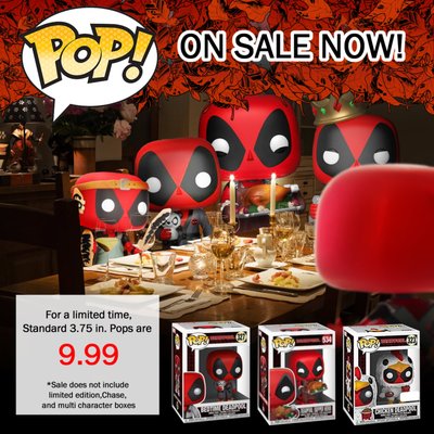 Black Friday Sales Under Way! - Let's have a Pop-tastic Holiday! Expand your collection with our catalog of 1000's of figures available now. This sale includes in-stock 3.75 Pops and Pop Keychains. Many New Releases and Fan Favorite Pops for only $9.99, plus all in-stock Pop keychains for only $4.99.

See us at
Spieda Games
6560 Backlick Road, Suite 215
Springfield, VA 22150
www.SpiedaGames.com