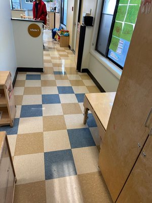 Floor cleaning - A small detail of our service