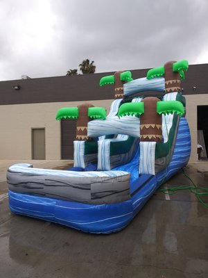 Water slides - Our water slides are clean sanitize with several different sizes colors to chose from, the ptice veriaty depending on size