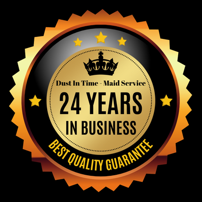 24 Years Of Experience - Say goodbye to the hassle of cleaning and hello to a spotless home with Dust In Time. Our trusted Maid Service has been cleaning homes for 24 years and knows exactly how to leave every area of your house looking and smelling fresh and clean. Trust us to keep your home sanitized and spotless. 24 Years Of Experience - Say goodbye to the hassle of cleaning and hello to a spotless home with Dust In Time. Our trusted Maid Service has been cleaning homes for 24 years and knows exactly how to leave every area of your house looking and smelling fresh and clean. Trust us to keep your home sanitized and spotless.