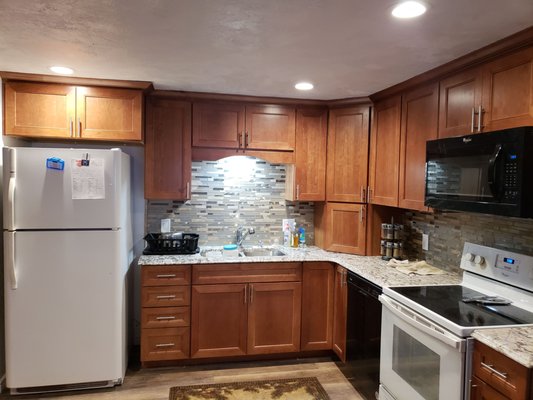 Kitchen Remodel - This clients kitchen was in much needed help! From problematic to beautiful in less than a month!