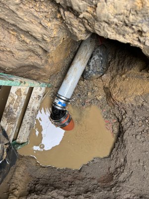Sewer Replacement - El Cerrito 2024 - This customer hired us to install a sewer air balloon test and found the old clay sewer pipe had problems that prevented the air test from passing such as the pipe dropping down. We needed to replace 75 feet of sewer line from the back cleanout exit of the right side of the home to the middle of the street city main connection 6 feet deep. We used digging to expose the old clay pipe to use trenchless bursting method to replace the sewer line 75 feet. We backfilled and patched the asphalt in the street once the replacement was successful. We applied for this project's permits and a Certificate of Compliance from EBMUD and passed all inspections necessary. A new cleanout was installed exiting the house 2 feet according to code. Sewer Replacement - El Cerrito 2024 - This customer hired us to install a sewer air balloon test and found the old clay sewer pipe had problems that prevented the air test from passing such as the pipe dropping down. We needed to replace 75 feet of sewer line from the back cleanout exit of the right side of the home to the middle of the street city main connection 6 feet deep. We used digging to expose the old clay pipe to use trenchless bursting method to replace the sewer line 75 feet. We backfilled and patched the asphalt in the street once the replacement was successful. We applied for this project's permits and a Certificate of Compliance from EBMUD and passed all inspections necessary. A new cleanout was installed exiting the house 2 feet according to code.