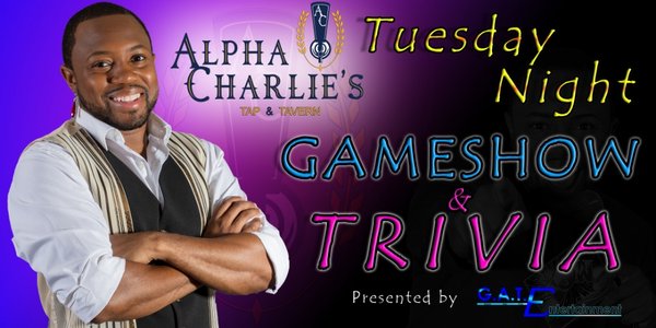 Weekly Tuesday Night Trivia at Alpha Charlie's (DTC) - GATE offers weekly gaming options to Bars/Restaurants as well!
This is our Tuesday Night Trivia we Host at 7pm every week at Alpha Charlie's in Centennial (Arapahoe and Peoria). Patrons LOVE the interactive element of our shows! Come out and participate to see what they mean! Family-Friendly... (most of the time), and occasional themed nights make this a must see.
Click the website link below to grab your FREE tickets on Eventbrite! Choose your desired show date, how many people you would like to reserve a table for, and prepare for a phenomenal evening of fun, laughs, and maybe some bragging rights!
Interested in adding Trivia or Gameshows to your Establishment?Request a Quote Today! Increase repeat business, energy levels, and revenue by adding GATE's Gameshow/Trivia Night to your weekly line-up!!
(We offer 1.5 and 2 hour time blocks for this product)
Visit www.GATEntertainment.org > Click "Upcoming Events" > Choose your desired Event and follow the link to reserve your tickets. Weekly Tuesday Night Trivia at Alpha Charlie's (DTC) - GATE offers weekly gaming options to Bars/Restaurants as well!
This is our Tuesday Night Trivia we Host at 7pm every week at Alpha Charlie's in Centennial (Arapahoe and Peoria). Patrons LOVE the interactive element of our shows! Come out and participate to see what they mean! Family-Friendly... (most of the time), and occasional themed nights make this a must see.
Click the website link below to grab your FREE tickets on Eventbrite! Choose your desired show date, how many people you would like to reserve a table for, and prepare for a phenomenal evening of fun, laughs, and maybe some bragging rights!
Interested in adding Trivia or Gameshows to your Establishment?Request a Quote Today! Increase repeat business, energy levels, and revenue by adding GATE's Gameshow/Trivia Night to your weekly line-up!!
(We offer 1.5 and 2 hour time blocks for this product)
Visit www.GATEntertainment.org > Click "Upcoming Events" > Choose your desired Event and follow the link to reserve your tickets.